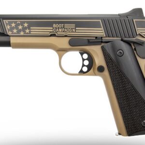 Kimber Mfg, Inc 3700896 DS Warrior LW Boot Campaign Bundle 9mm Luger 20+1 5" Stainless Deep Crown Barrel, KimPro Black Stainless Steel Engraved/Optic Cut/Serrated Slide, Black Anodized Aluminum Frame