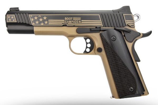 Kimber Mfg, Inc 3700896 DS Warrior LW Boot Campaign Bundle 9mm Luger 20+1 5" Stainless Deep Crown Barrel, KimPro Black Stainless Steel Engraved/Optic Cut/Serrated Slide, Black Anodized Aluminum Frame — view 1