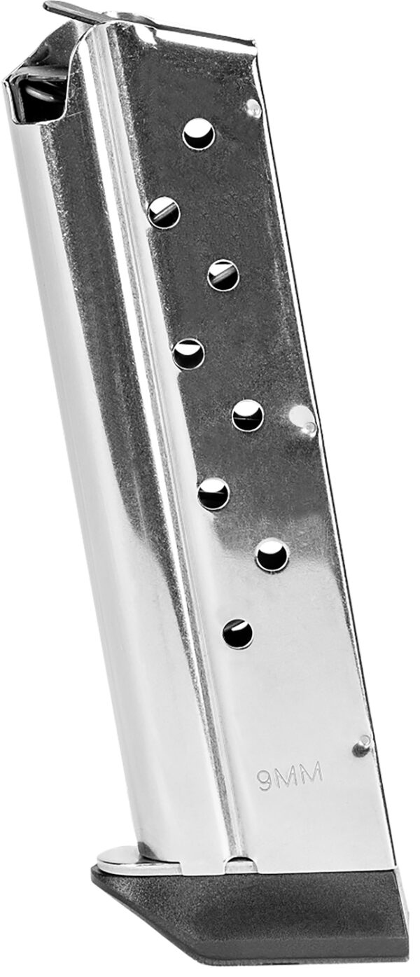 Kimber Mfg, Inc 4200380   9rd 9mm Luger Fits 1911 Silver Stainless Steel — view 1