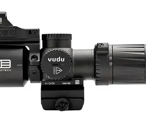 EO-TECH VUDU 4-12X36 FFP ULTRA-SHORT RIFLESCOPE - MD5 RETICLE MRAD INTEGRATED MOUNT EFLX W/MOUNT