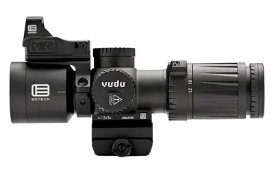 EO-TECH VUDU 4-12X36 FFP ULTRA-SHORT RIFLESCOPE - MD5 RETICLE MRAD INTEGRATED MOUNT EFLX W/MOUNT — view 1