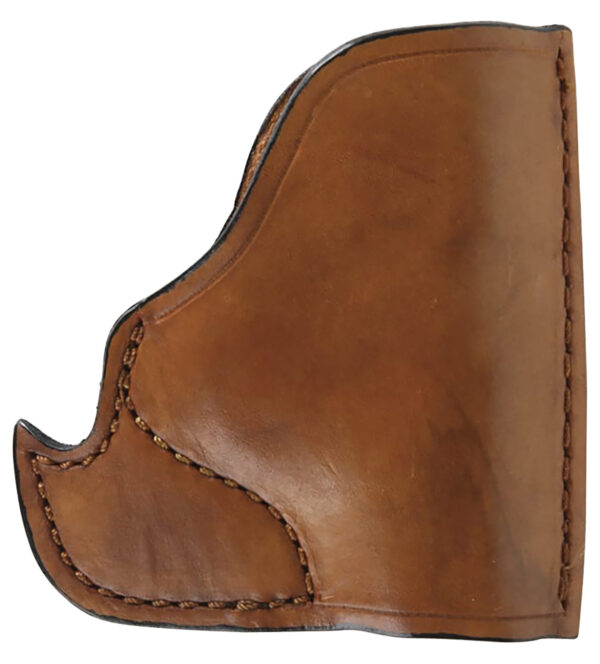 Bulldog MLTIP Inside The Pocket  Tan Leather Fits Micro Pistols 22/25/380 Fits Ruger LCP/Walther PPK Ambidextrous — view 1