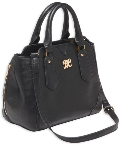 BULLDOG CONCEALED CARRY PURSE - SATCHEL BLACK W/BLACK TRIM — view 1