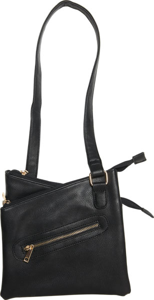 BULLDOG CONCEALED CARRY PURSE - CROSS BODY STYLE BLACK — view 1