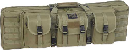 BULLDOG 37" 2 GUN TACTICAL CSE - 3 LARGE ACCESSORY POCKETS GRN — view 1
