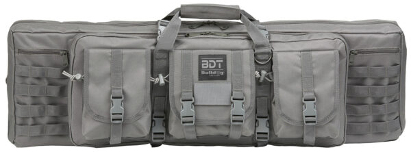 Bulldog BDT6037SG BDT Tactical Double 37" Seal Gray Nylon, 3 Accessory Pockets, Deluxe Padded Backstraps Lockable Zippers, Padded Internal Divider — view 1