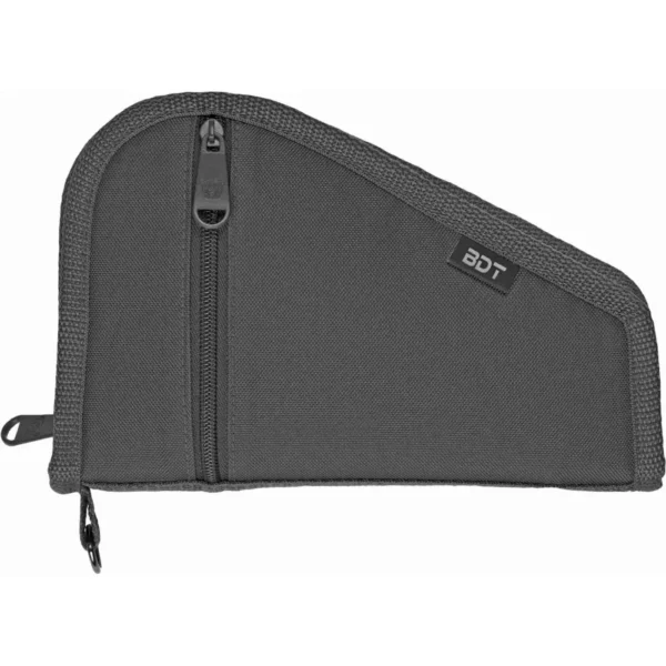 BULLDOG DELUXE PISTOL CASE W/ POCKET AND SLEEVE - BLACK (9"X6")  (20 PER CASE) — view 1