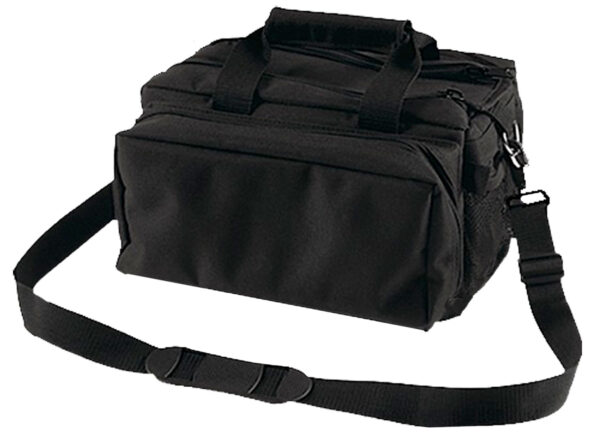 Bulldog BD910 Deluxe Range Bag Black Nylon Water-Resistant Outer Shell, Adjustable Strap, Removeable Divider, Storage Pockets, Deluxe Padding — view 1