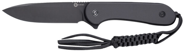 Civivi Knives C2105A Elementum  3.98" Fixed Plain Black Stonewashed D2 Steel Blade, 4.50" Black G10 Handle — view 1