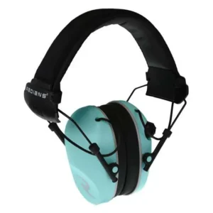 RADIANS R3220ECS MUFFS AQUA  DUAL MIC. AUX. INPUT JACK FOR USE WITH SMART DEVICES ( 4 PER BOX )
