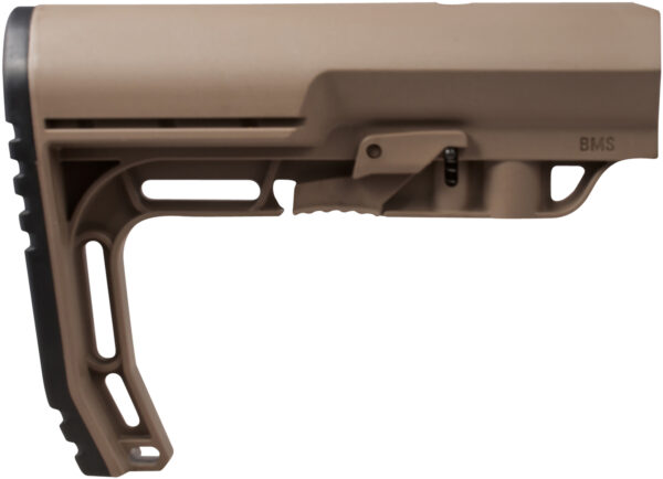 Mission First Tactical BMSSDE Battlelink Minimalist Stock Collapsible Scorched Dark Earth Synthetic for AR-15, M16, M4 with Commercial Tube (Tube Not Included) — view 1