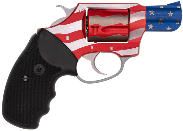 Charter Arms 23872 Undercover The Old Glory Small 38 Special, 5 Shot 2" American Flag Stainless Steel Barrel & Cylinder, American Flag Aluminum Frame w/Black Finger Grooved Rubber Grip, Exposed Hammer — view 1