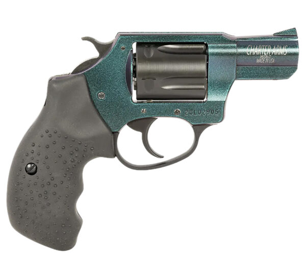 Charter Arms 25387 Undercover Chameleon 38 Special 5rd 2" Barrel, Overall Hi-Polished Iridescent Cerakote Finish, Standard Hammer, Finger Grooved Black Rubber Grip — view 1