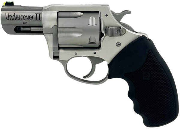 Charter Arms 53620 Undercover II Large 38 Special, 6 Shot 2.20" Matte Stainless Steel Barrel & Cylinder, Anodized Aluminum Frame w/Black Finger Grooved Rubber Grip, Exposed Hammer — view 1