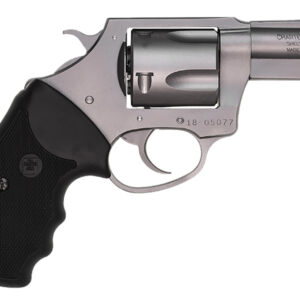 Charter Arms 74420 Bulldog  Large 44 Special, 5 Shot 2.50" High Polished Stainless Steel Barrel, Cylinder & Frame w/Black Finger Grooved Rubber Grip