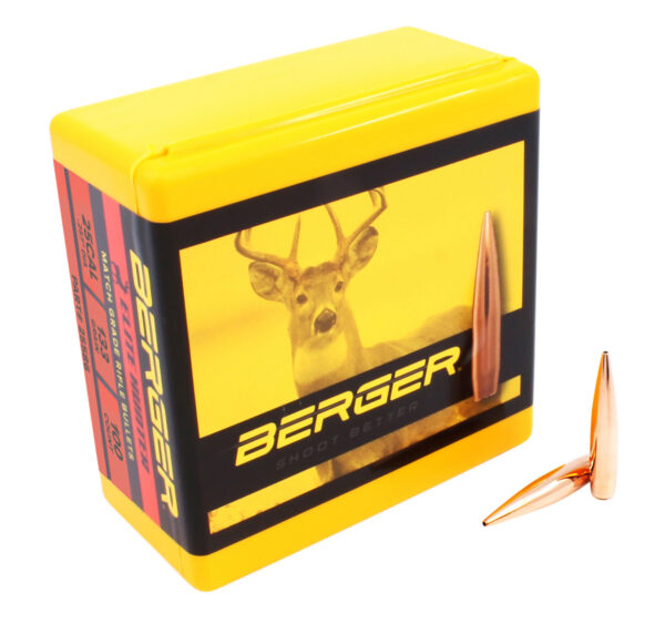 Berger Bullets 25586 Elite Hunter Outer Limits 25Cal 133gr Boat Tail 100/Box — view 1