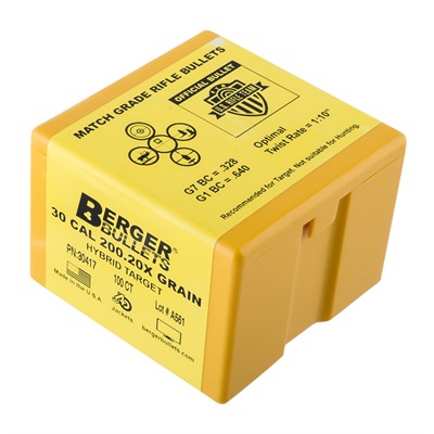 HYBRID TARGET 30 CALIBER (0.308'') 200.20X HYBRID BT 100/BOX — view 1