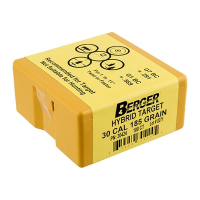 HYBRID TARGET 30 CALIBER (0.308'') 185GR HYBRID BT 100/BOX — view 1