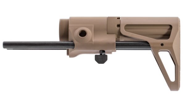 Maxim Defense MXM47503 CQB Gen 7 Stock For AR-15, 4 Position Collapsible, 7075 Aluminum Housing, Flat Dark Earth Mil-Spec Anodized Finish — view 1