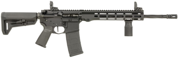 Maxim Defense MXM49737 MD15 L 5.56x45mm NATO 30+1 16" Fluted Barrel, Black, M-LOK Handguard, Magpul Furniture, SL-K Stock, MBUS Sights, Blackout Defense Flat Trigger — view 1