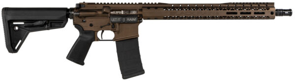 Black Rain Ordnance BROSSPMB SSP  5.56x45mm NATO 30+1 16" Chrome Moly Barrel, A2 Flash Hider,  Midnight Bronze Cerakote 7075-T6 Receiver, Adjustable Magpul MOE SL Stock & Grip, Optics Ready — view 1