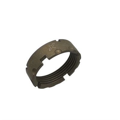 AR-15 BILLET CASTLE NUT BURNT BRONZE — view 1