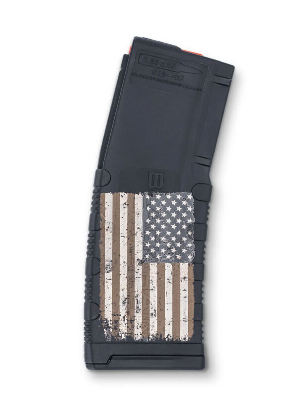 BLACK RAIN LASER ETCHED MAGAZINES 30RD  AMERICAN FLAG — view 1