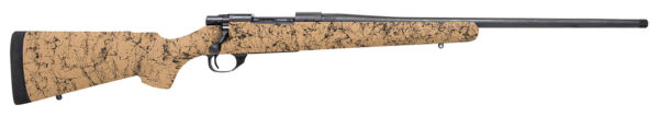 Howa HHS43334 M1500 HS Precision 300 Win Mag 3+1 24" Blued Threaded Barrel/Rec, Tan with Black Webbed HS Precision Stock — view 1