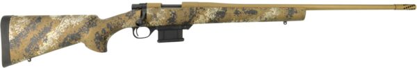 Howa HMFN6ARCSE 1500 Fence Line 6mm ARC 5+1 22" Flat Dark Earth Cerakote Threaded Barrel, Flat Dark Earth Cerakote Aluminum Drilled & Tapped Receiver, Scorched Earth Camo Fixed Synthetic Stock, Right — view 1