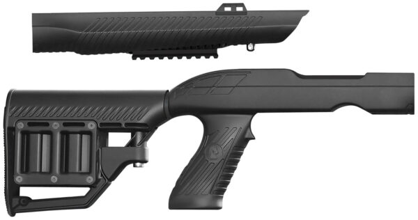 ADAPTIVE TACTICAL AT02020 Tac-Hammer RM4 Black Synthetic, Adjustable Stock with Magazine Compartments, Stowaway Accessory Rail, Fits Ruger 10/22 Takedown (Factory Tapered Barrel) — view 1