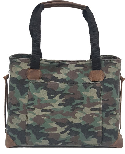 VERSACARRY CONCEAL CARRY PURSE - CANVAS CAMO TOTE STYLE — view 1