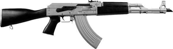 ZASTAVA ZPAPM70 RIFLE 7.62X39 - SILVER CERAKOTE 30RD BLK STOCK — view 1