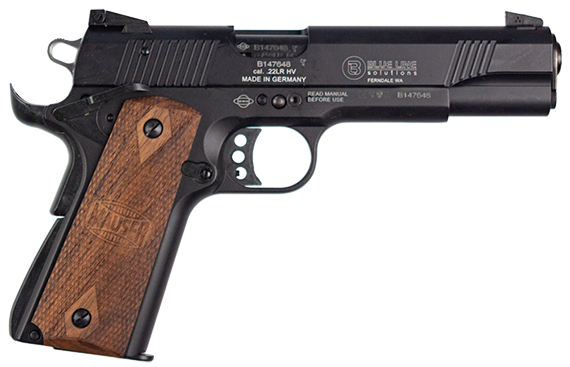 BLG MAUSER 1911 22LR 5 WALNUT GRIPS CA LEGAL — view 1