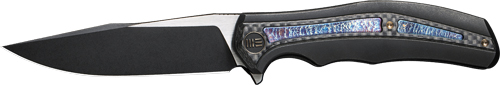 WE KNIFE ZONDA 4.05" BLACK - TITANIUM/BLACK STONEWASH — view 1