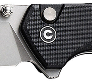 Civivi Knives C19059C-1 Brazen  3.46" Folding Tanto Plain Stonewashed D2 Steel Bladen Black Textured G10 Handle