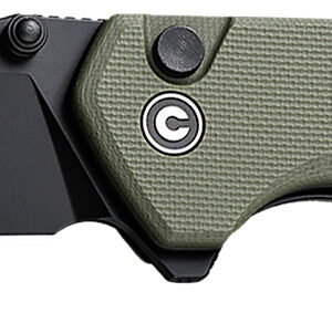 Civivi Knives C19059C-2 Brazen  3.46" Folding Plain Black D2 Steel Blade, OD Green Textured G10 Handle