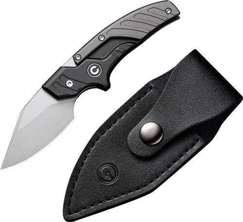 CIVIVI KNIFE TYPHOEUS 2.27" - BLACK/GRAY ALUMINUM/STONEWASH — view 1