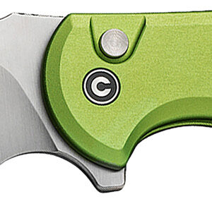 Civivi Knives C18026E-3 Praxis  3.75" Folding Drop Point Plain Satin Nitro-V Steel Blade, Lime Green Aluminum Handle