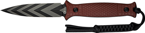 CIVIVI KNIFE PERFRICO FIXED - 4.49" BUGUNDY G10/STRIPED BLD — view 1