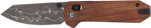 CIVIVI KNIFE YONDER 2.88" - GUIBOURTIA WOOD/DAMASCUS BLADE — view 1