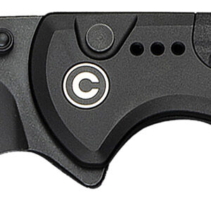 Civivi Knives C22025D-1 Sentinel Strike II 3.70" Folding Plain Black Stonewashed Nitro-V Steel Blade, Black Textured FRN Handle