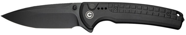 Civivi Knives C22025D-1 Sentinel Strike II 3.70" Folding Plain Black Stonewashed Nitro-V Steel Blade, Black Textured FRN Handle — view 1
