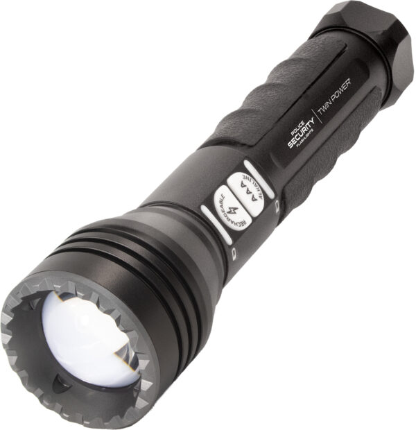Lb Marketing 97741 Twin Power Long Throw Flashlight  Black 220/450 Lumens White LED — view 1