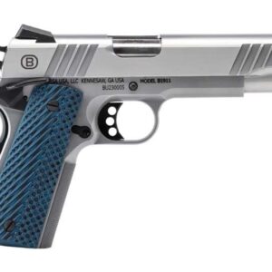 BERSA B1911 HGA 45 AUTO 5IN BBL BRUSHED STAINLESS NS AMBI 8RD VZ GRIPS