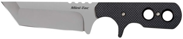 Cold Steel 49HTF Tac Mini 3.75" Fixed Plain Tanto Japanese AUS-8A SS Blade/ Black Griv-Ex Handle — view 1