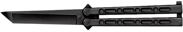Cold Steel CS-92EAB FGX Balisong 5" Folding Plain Tanto Black Griv-Ex Blade/Handle — view 1