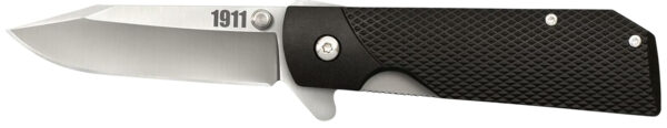 Cold Steel CS20NPJAA 1911  3" Folding Clip Point Plain 4034 SS Blade/Black Checkered Griv-Ex Handle Includes Pocket Clip — view 1