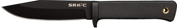 Cold Steel CS-49LCKD SRK Compact 5" Fixed Plain Black Tuff-Ex Finish SK-5 Steel Blade/Black Kray-Ex Handle Includes Sheath — view 1