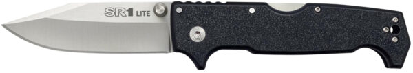 Cold Steel CS62K1 SR1 Lite 4" Folding Clip Point Plain 8Cr13MoV SS Blade/Black Griv-Ex Handle Includes Pocket Clip — view 1