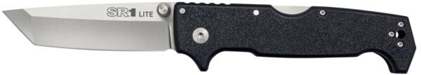 Cold Steel CS62K1A SR1 Lite 4" Folding Tanto Plain 8Cr14MoV SS Blade/Black Griv-Ex Handle Includes Pocket Clip — view 1